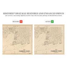 Load image into Gallery viewer, Digitally Restored and Enhanced 1879 Chambers County Texas Map Poster - Chambers Texas Vintage Map History - Old Chambers County Texas Map Wall Art