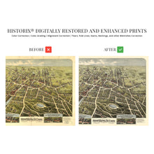 Load image into Gallery viewer, Digitally Restored and Enhanced 1875 New Britain Connecticut Map Art - Vintage Map of New Britain CT Wall Art - Old History Map of Connecticut Poster