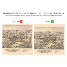 Cargar imagen en el visor de la galería, Digitally Restored and Enhanced 1884 Arlington Massachusetts Map - Old Map of Arlington MA - History Map of Massachusetts Poster - Old Arlington Wall Art