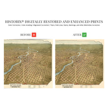 Load image into Gallery viewer, Digitally Restored and Enhanced 1905 Spokane Washington Map - Vintage Spokane Wall Art - Old Spokane Washington Map - Historic Spokane Map Poster - Bird's Eye View of Spokane WA Map