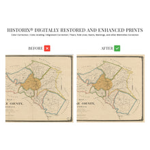 Cargar imagen en el visor de la galería, Digitally Restored and Enhanced 1893 Clarke County Georgia Map - Vintage Map of Georgia Poster - Old Clarke County Map - Restored Georgia Wall Art - Historic Clarke County State of Georgia Wall Map