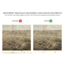 Load image into Gallery viewer, Digitally Restored and Enhanced 1867 Fond Du Lac Wisconsin Map - Fond Du Lac Wall Art - History Map of Wisconsin Poster - Old Fond Du Lac Map