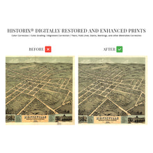 Load image into Gallery viewer, Digitally Restored and Enhanced 1871 Huntsville Alabama Map - Old Huntsville AL Map Wall Art - History Map of Huntsville Madison County Alabama Poster