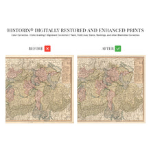 Cargar imagen en el visor de la galería, Digitally Restored and Enhanced 1794 Switzerland Map Poster - Map of Switzerland Wall Art - Old Switzerland Poster - History Map of Switzerland