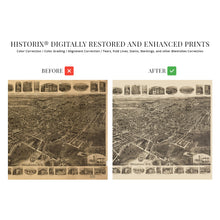 Load image into Gallery viewer, Digitally Restored and Enhanced 1921 Middletown New York Map - Vintage Map of Middletown NY Wall Art Poster - Old Bird's Eye View Map of Middletown NY