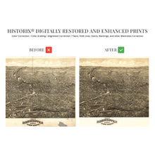 Load image into Gallery viewer, Digitally Restored and Enhanced 1880 Rochester New York Map - Vintage Map of Rochester NY Wall Art - Old Map of Rochester NY - Historic Rochester Poster - Bird's Eye View of Rochester NY Map
