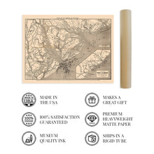 Load image into Gallery viewer, Digitally Restored and Enhanced 1860 Port Royal Sound Region - Vintage Map of Hilton Head Island - Old Beaufort South Carolina Map - Charleston SC - St Helena Island Map of South Carolina - Civil War Map