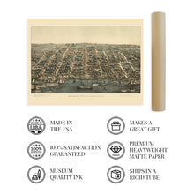 Cargar imagen en el visor de la galería, Digitally Restored and Enhanced 1863 Alexandria Virginia Map Poster - Old Map of Alexandria Virginia Wall Art Print - Alexandria City VA Map History