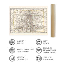 Load image into Gallery viewer, Digitally Restored and Enhanced 1879 Colorado Map Poster - Vintage Colorado Map - Old State Map of Colorado Wall Art - Historic Colorado Wall Map Showing Railroads Counties Cities Towns Rivers