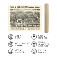 Load image into Gallery viewer, Digitally Restored and Enhanced 1904 Hoboken New Jersey Map - City of Hoboken Wall Art - History Map of Hoboken NJ - Hudson County New Jersey Vintage Map