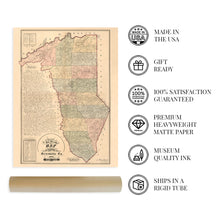 Load image into Gallery viewer, Digitally Restored and Enhanced 1882 Map of Greenville County South Carolina - Vintage Map of Greenville SC Wall Art - Shows Names of Landowners and Townships Greenville South Carolina