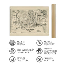 Load image into Gallery viewer, Digitally Restored and Enhanced 1873 Toronto Ontario Canada Map Poster - Vintage Map of Toronto Canada - History Map of Ontario - Old Ontario Canada Map