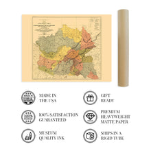 Load image into Gallery viewer, 1884 Cherokee Indian Map - Vintage Map of The Former Territorial Limits of The Cherokee Nation - Old American Indian Map - Historic Native Indian Poster Wall Art