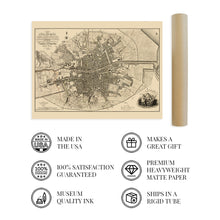 Load image into Gallery viewer, Digitally Restored and Enhanced 1797 Dublin Ireland Map - Vintage Map of Ireland Wall Art - Old Dublin City Map Poster - Historic Map of Dublin Wall Art - A Plan of the City of Dublin Map