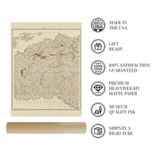 Load image into Gallery viewer, Digitally Restored and Enhanced 1900 Choctaw Nation Indian Territory Map - Vintage Map of Choctaw Indian Territory Oklahoma Wall Art - Includes Approved Coal Leases and Coal Claims