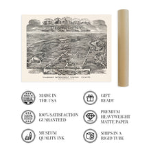 Load image into Gallery viewer, Digitally Restored and Enhanced 1890 Despatch Rochester NY Map - Vintage Map of Rochester NY Wall Art - Historic Despatch Rochester Map Poster - Old Rochester Wall Art - Despatch Rochester New York Map