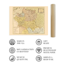 Cargar imagen en el visor de la galería, Digitally Restored and Enhanced 1770 Poland and Lithuania Map Poster - Vintage Map of Kingdom of Poland and The Grand Dutchy of Lithuania - Old Historic Polish Lithuanian Commonwealth Wall Art