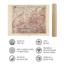 Load image into Gallery viewer, Digitally Restored and Enhanced 1926 Proposed Great Smoky Mountains National Park Map - Vintage Map Wall Art - U.S. Geological Survey Planning Map - North Carolina Tennessee Poster