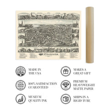 Load image into Gallery viewer, Digitally Restored and Enhanced 1888 Westborough Massachusetts Map - History Map of Westborough MA Wall Art - Old Westborough Worcester County Wall Map