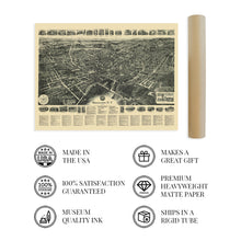 Cargar imagen en el visor de la galería, Digitally Restored and Enhanced 1922 Middletown New York Map - Vintage Map of Middletown NY Wall Art Poster - Old Middletown Orange County NY Map History
