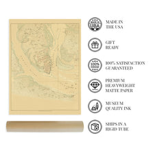 Load image into Gallery viewer, Digitally Restored and Enhanced 1780 Map of the Investiture of Charleston South Carolina by the English Army - Vintage Map Wall Art - Charleston History Map Showing The Position of Each Corps