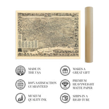 Load image into Gallery viewer, Digitally Restored and Enhanced 1898 Elizabeth New Jersey Map - Old Map of Elizabeth NJ Map Poster - Elizabeth City Map of New Jersey Wall Art History