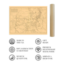 Load image into Gallery viewer, Digitally Restored and Enhanced 1867 New Mexico Old Territory and Military Department Map - Vintage Map of New Mexico Wall Art - New Mexico Wall Map - Map New Mexico State Wall Decor