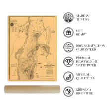 Load image into Gallery viewer, Digitally Restored and Enhanced 1863 Gettysburg Pennsylvania Map - Gettysburg Pennsylvania Vintage Map - Battle of Gettysburg Map - Gettysburg Civil War - Restored Gettysburg PA Battlefield Map