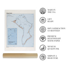 Load image into Gallery viewer, Digitally Restored and Enhanced 1980 Diego Garcia Map - Diego Garcia Wall Art - Restored Diego Garcia Poster - Diego Garcia Island British Indian Ocean Territory Map Print