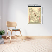 Load image into Gallery viewer, Digitally Restored and Enhanced 1896 Idaho State Map - Vintage Map of Idaho Wall Art - Old Township County and Railroad Map of Idaho Poster - Map Idaho Wall Decor - Historic Idaho Wall Map
