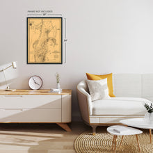 Load image into Gallery viewer, Digitally Restored and Enhanced 1863 Gettysburg Pennsylvania Map - Gettysburg Pennsylvania Vintage Map - Battle of Gettysburg Map - Gettysburg Civil War - Restored Gettysburg PA Battlefield Map