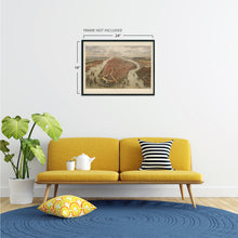 Load image into Gallery viewer, Digitally Restored and Enhanced 1865 New York City Map Print - NYC Vintage Map - New York City Map Wall Art - Map of New York City Poster - NYC Map Print