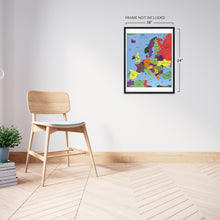 Load image into Gallery viewer, Digitally Restored and Enhanced 2004 Europe Map Poster - Poster Map of Europe Wall Art - Wall Map of Europe - Europe Wall Map
