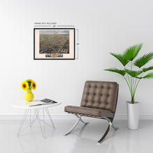 Load image into Gallery viewer, 1869 Rochester Minnesota Map Poster - Old Rochester Map of MN Wall Art - Rochester Olmsted County MN Map History
