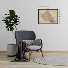 Load image into Gallery viewer, Digitally Restored and Enhanced 1938 Island of Oahu Map - Oahu Hawaii Vintage Map Wall Art - Topographic Map of the Island of Oahu Poster - City and County of Honolulu Hawaii - Oahu Print
