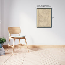 Load image into Gallery viewer, Digitally Restored and Enhanced 1865 Puget Sound Map Poster - Vintage Map of Puget Sound Washington Wall Art Showing San Juan Island Whidbey Island - Old Haro Strait Map - History Map of Rosario Strait