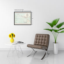 Load image into Gallery viewer, Digitally Restored and Enhanced 1903 Hawaii Samoan Islands & Guam Map - Post Route Map of the Territory of Hawaii Samoa Islands & Island of Guam Wall Art