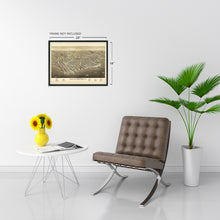 Load image into Gallery viewer, Digitally Restored and Enhanced 1883 Sandusky Ohio Map - Vintage Map of Ohio Poster - Old Sandusky Erie County Ohio Wall Map - History Map of Sandusky City - Bird's Eye View of Sandusky Ohio Map Poster