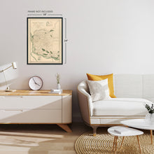 Load image into Gallery viewer, Digitally Restored and Enhanced 1888 Clark County Washington Map Poster - Vintage Vancouver Washington Map Clark County Wall Art - Old Clark County WA Territory Map with Landowner Names and Data