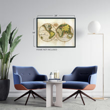 Load image into Gallery viewer, Digitally Restored and Enhanced 1795 Map of the World - Vintage Map Wall Art - Beautiful Wall Decor - Large Vintage World Map - Vintage World Map Poster - Vintage Old World Map (Antique White)