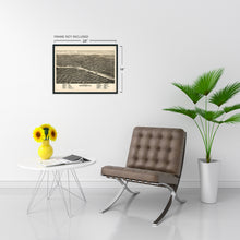 Load image into Gallery viewer, Digitally Restored and Enhanced 1880 Rockford Illinois Map Poster - Map of Rockford Wall Art - Rockford IL Map History - Old Rockford Map of Illinois