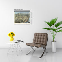 Load image into Gallery viewer, Digitally Restored and Enhanced 1871 Chattanooga Tennessee Map - Old Chattanooga TN Map Poster - Bird's Eye View Map of Chattanooga Tennessee Wall Art