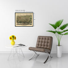 Load image into Gallery viewer, Digitally Restored and Enhanced 1879 Foxborough Massachusetts Map - Vintage Map of Foxborough Wall Art - Old Foxborough Massachusetts Wall Map History