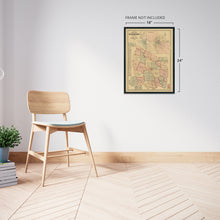 Load image into Gallery viewer, Digitally Restored and Enhanced 1878 Rutherford County Tennessee Map - Old Rutherford County Tennessee Wall Art - Rutherford County TN Poster Map History