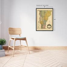 Cargar imagen en el visor de la galería, Digitally Restored and Enhanced 1814 Vermont Map - Vermont State Vintage Map - Vermont Wall Art - Old Vermont Map Poster - Vermont Wall Decor - Map of Vermont from Actual Survey