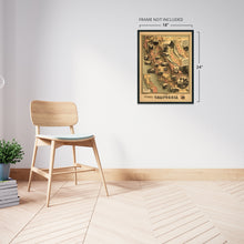 Load image into Gallery viewer, Digitally Restored and Enhanced 1888 California Map Poster - Vintage Map of California Wall Art - State of California Wall Map with Area Temperature Soil