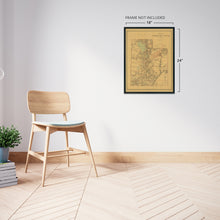 Load image into Gallery viewer, Digitally Restored and Enhanced 1879 Utah State Map - Utah State Vintage Map Wall Art - Old Historic Map of Utah Poster Showing Towns Counties Indian Reservations and Natural Features