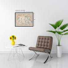 Cargar imagen en el visor de la galería, Digitally Restored and Enhanced 1923 San Fernando Valley California Map - Vintage Map of Los Angeles County - History Map of LA San Fernando Burbank CA