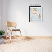Cargar imagen en el visor de la galería, Digitally Restored and Enhanced 1987 Costa Rica Map Poster - Vintage Wall Map of Costa Rica Wall Art - Old Map of San Jose Costa Rica Central America - Restored Costa Rica History Map Print