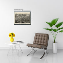 Load image into Gallery viewer, 1875 Kingston New York Map - Old Map of New York Poster - History Map of Kingston NY Wall Art